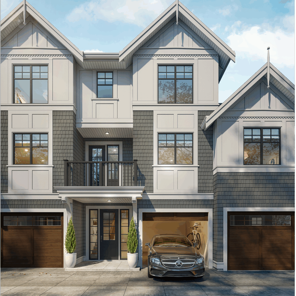 Townhome with Garage View