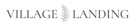 Village Landing Logo with Leaf